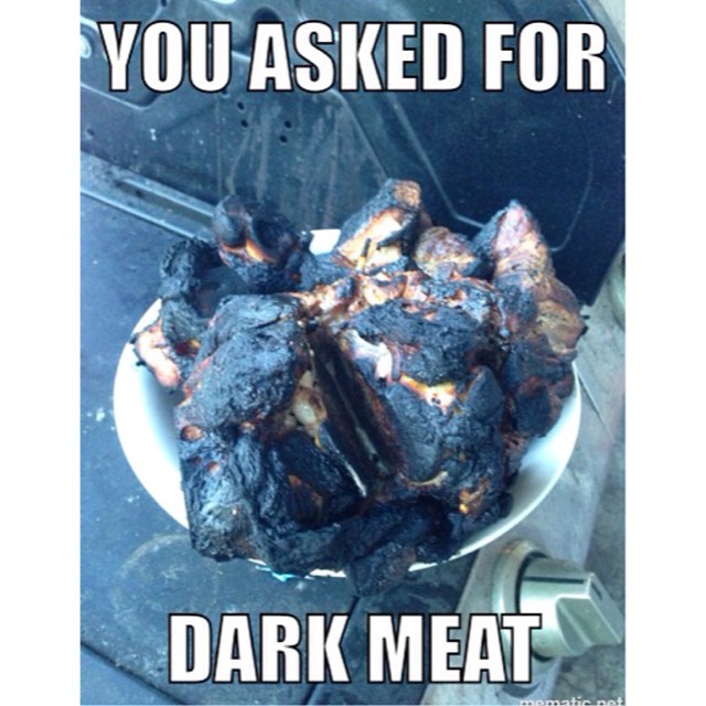 This is what is going to happen when you ask for dark meat. Yup, my momma likes to serve it up this way!