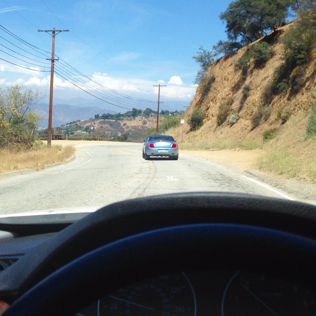 Mullaholland drive per #waze #sexydrive with my babygirl! Why the hell not!!! 🚘
